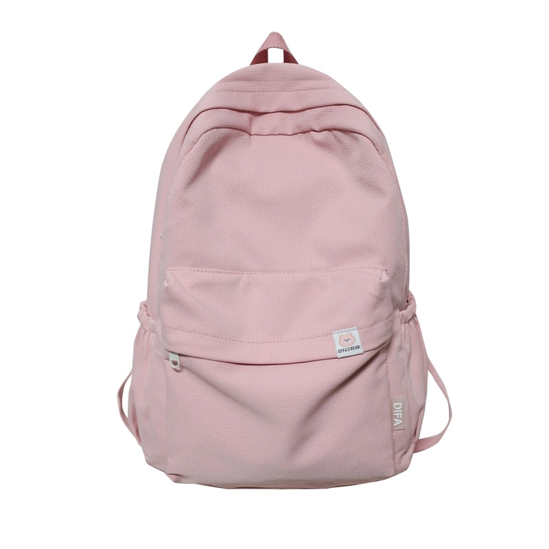 New Waterproof Nylon Women Backpack Female Travel Bag Backpacks Schoolbag for Teenage Girls Solid Color Bookbag Mochila Bookbag