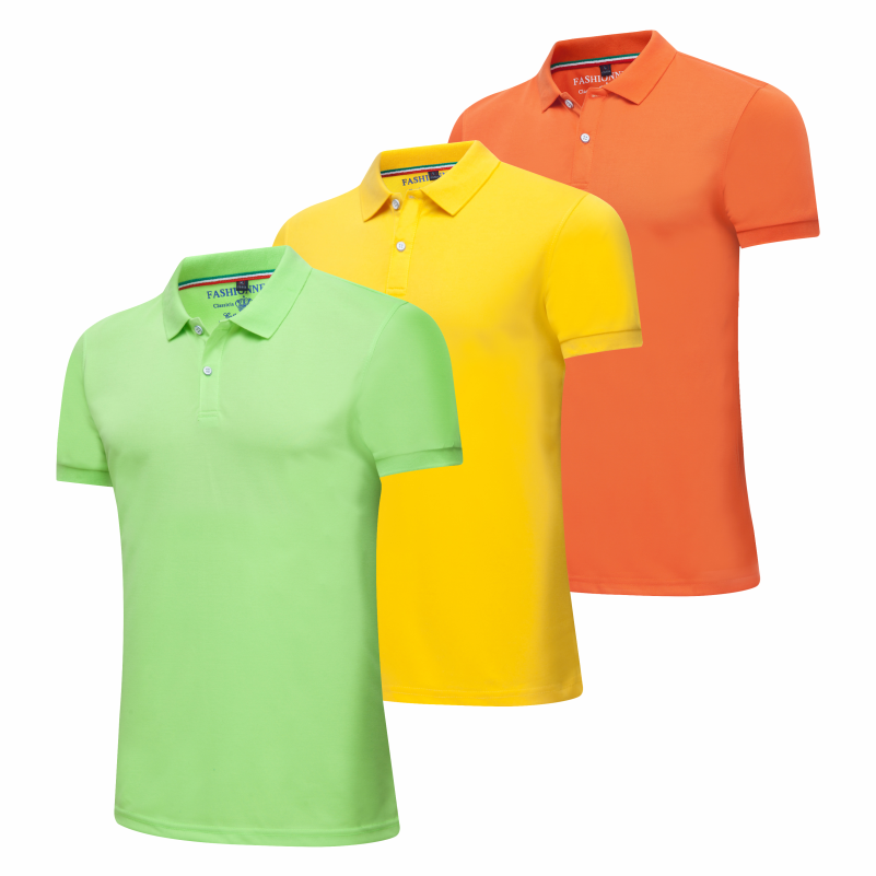 Men&#39;s Quick Dry Short Sleeve Breathable Sports Performance Polo Shirt 3 Piece - Classic Slim Selectable Yardage