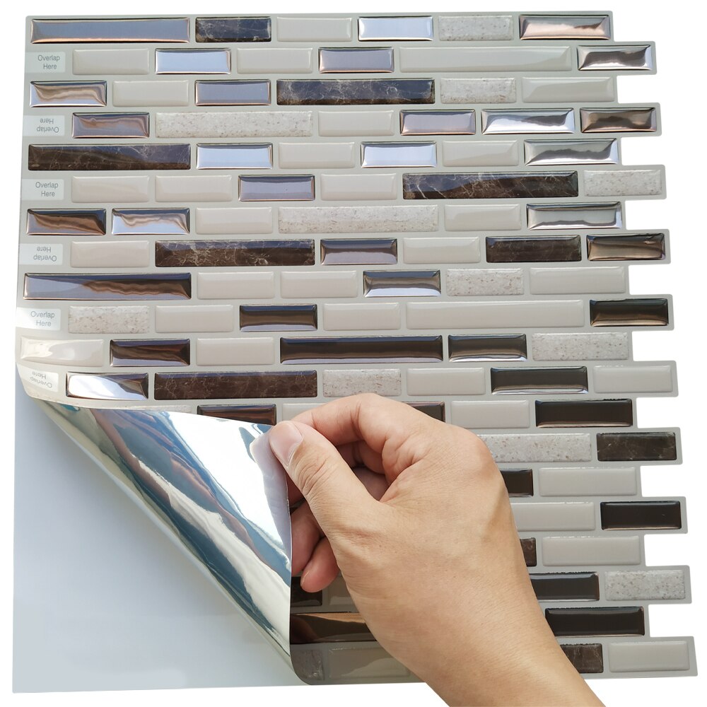 Moroccan Self Adhesive Waterproof Kitchen Bathroom Vinyl Mosaic Peel And Stick Tile Stickers