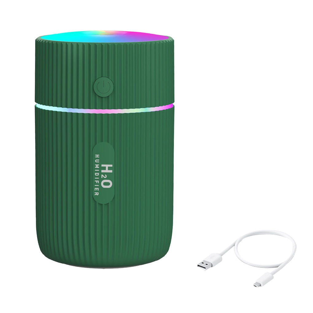 Portable 300ml Humidifier USB Ultrasonic Dazzle Cup Aroma Diffuser Cool Mist Maker Air Humidifier Purifier with Romantic Light