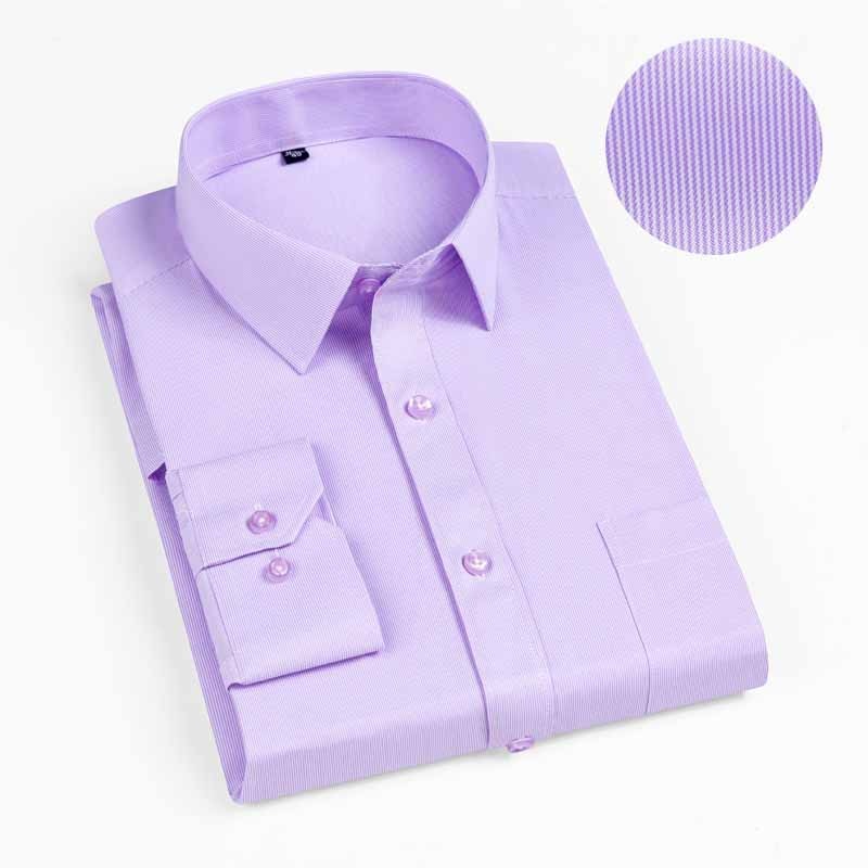 New  Autumn Men Shirt Plus Size Slim Fit 45% Cotton Plaid Men Dress Shirts Regular Long Sleeve Men&#39;s Business Casual Shirt