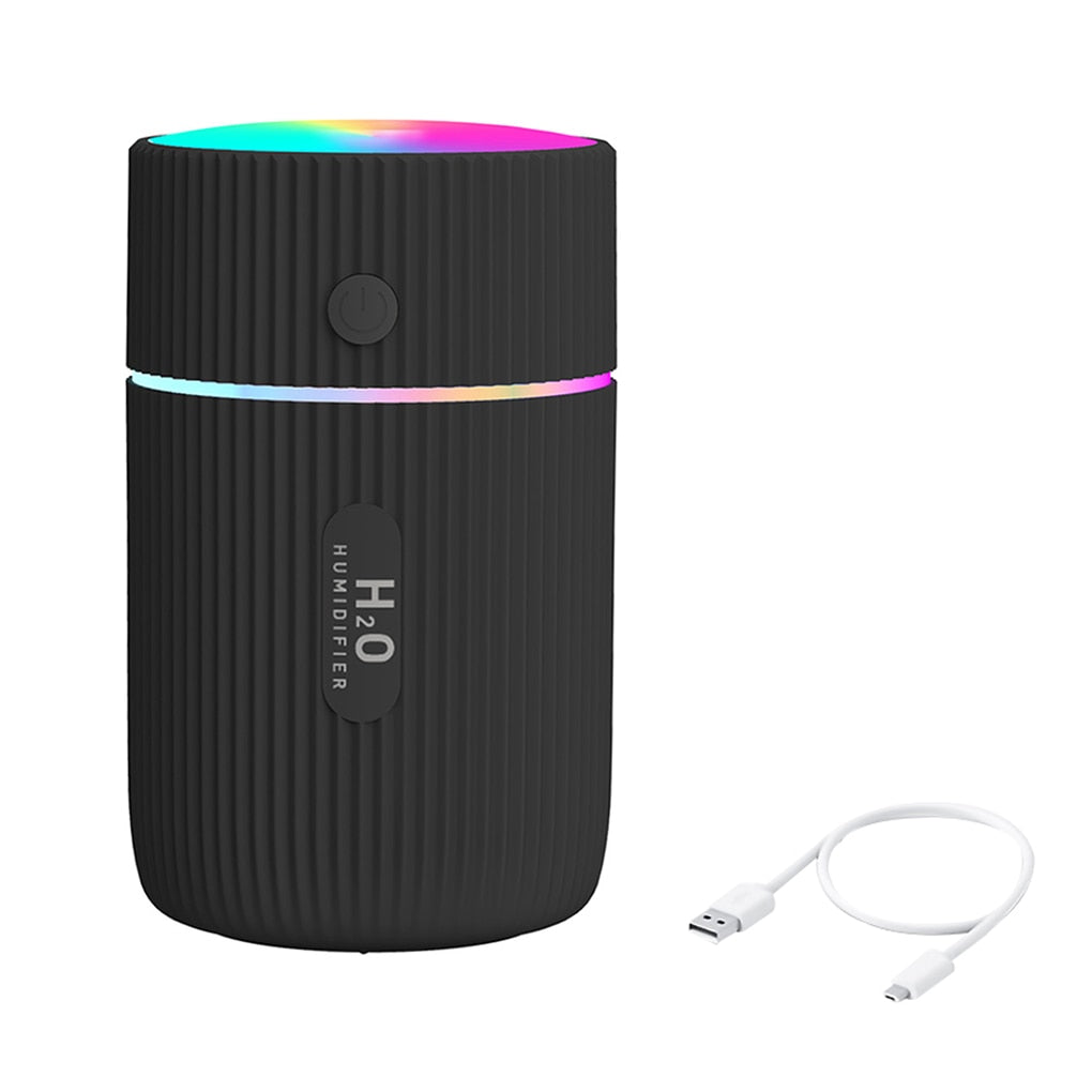 Portable 300ml Humidifier USB Ultrasonic Dazzle Cup Aroma Diffuser Cool Mist Maker Air Humidifier Purifier with Romantic Light