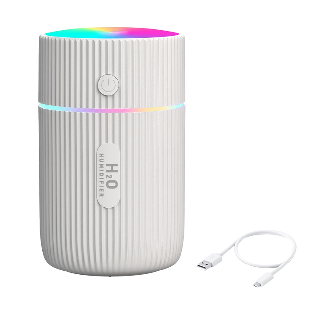 Portable 300ml Humidifier USB Ultrasonic Dazzle Cup Aroma Diffuser Cool Mist Maker Air Humidifier Purifier with Romantic Light