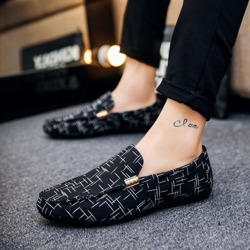 Men Loafers 2021 Spring Summer Men Shoes Casual Shoes Light Canvas Youth Shoes Men Breathable Fashion Flat Footwear