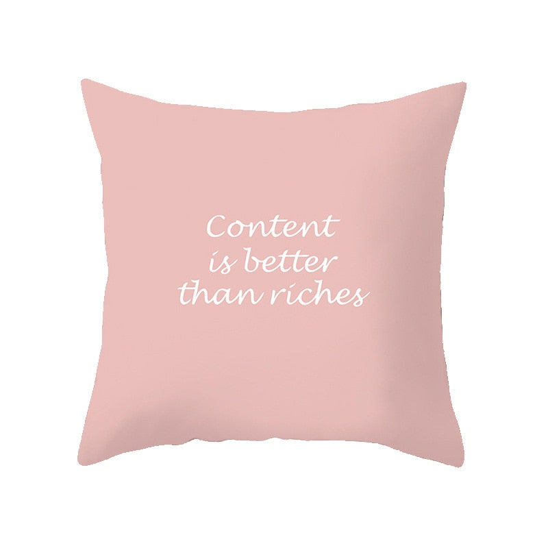 Pink Feather Pillowcase Decorative Sofa Cushion Case Bed Pillow Cover Home Decor Car Cushion Cover Cute Pillow Case 45*45cm