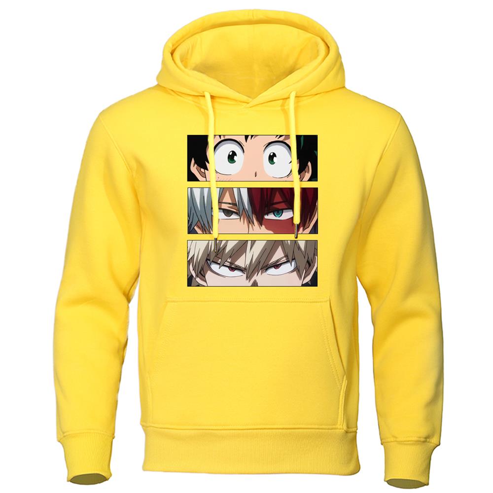 Men&#39;s Hoodies My Hero Academia Anime Sweatshirts Quality Streetwear Male Pullovers Tracksuit Fleece Warm Casual Hoodie Clothing