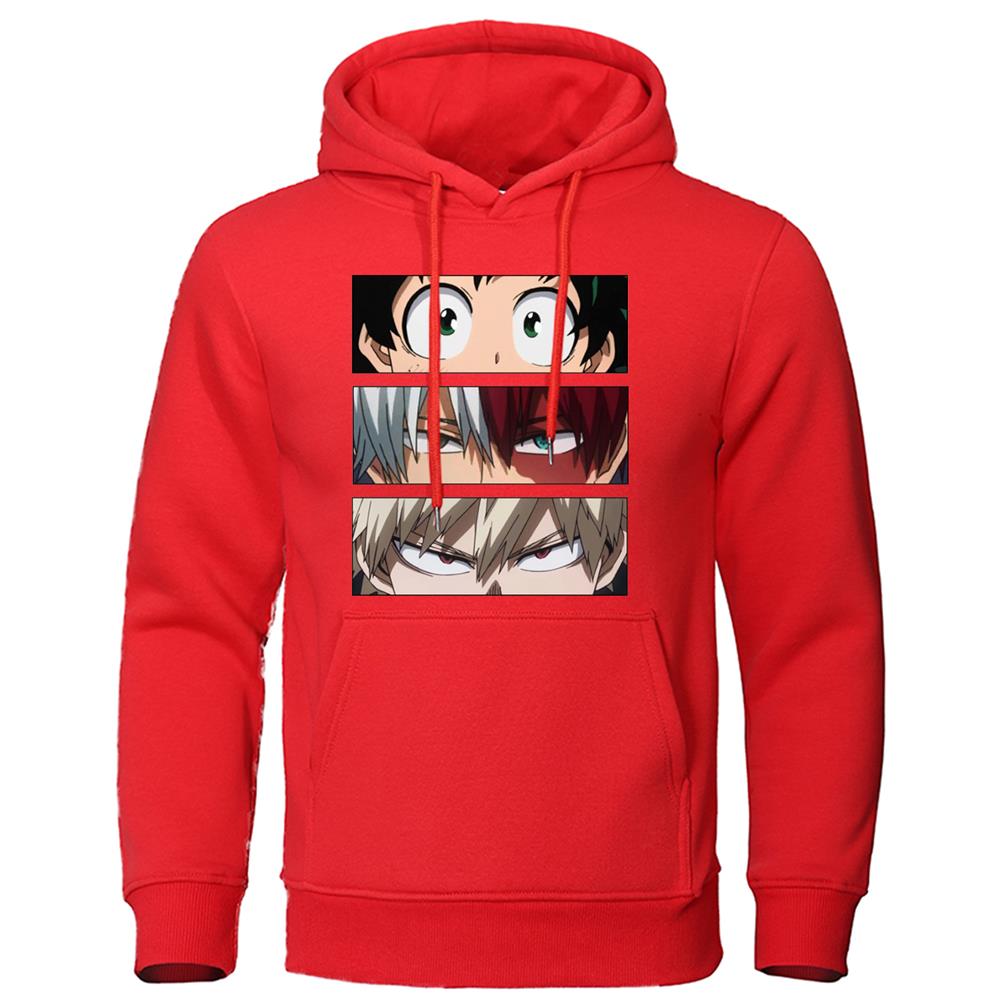 Men&#39;s Hoodies My Hero Academia Anime Sweatshirts Quality Streetwear Male Pullovers Tracksuit Fleece Warm Casual Hoodie Clothing