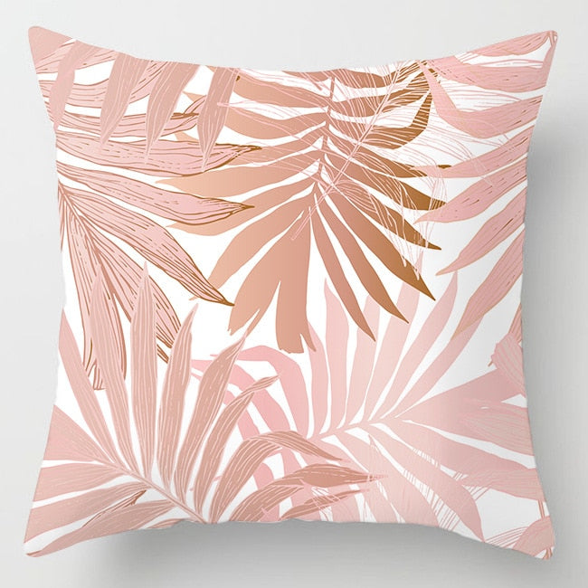 Pink Feather Pillowcase Decorative Sofa Cushion Case Bed Pillow Cover Home Decor Car Cushion Cover Cute Pillow Case 45*45cm