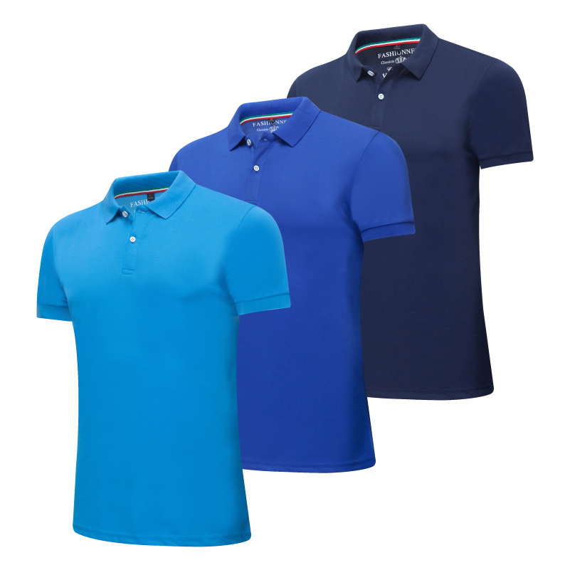 Men&#39;s Quick Dry Short Sleeve Breathable Sports Performance Polo Shirt 3 Piece - Classic Slim Selectable Yardage