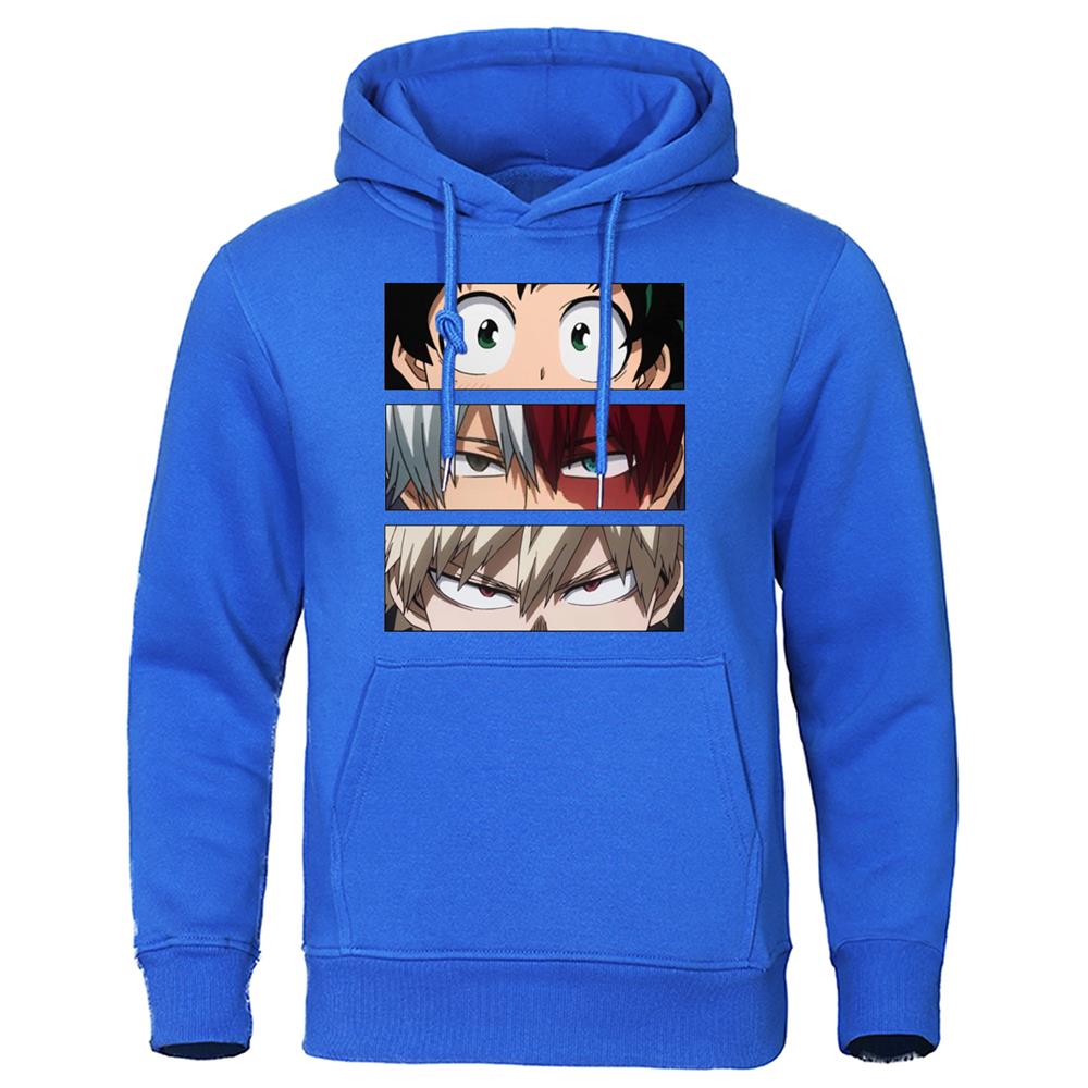 Men&#39;s Hoodies My Hero Academia Anime Sweatshirts Quality Streetwear Male Pullovers Tracksuit Fleece Warm Casual Hoodie Clothing